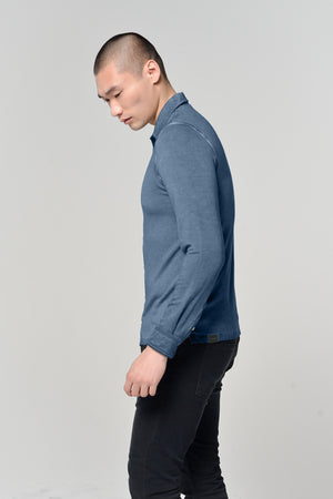 Easton - Camicia Jersey di Viscosa - Jeans