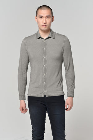Easton - Viscose Jersey Shirt - Dolphin