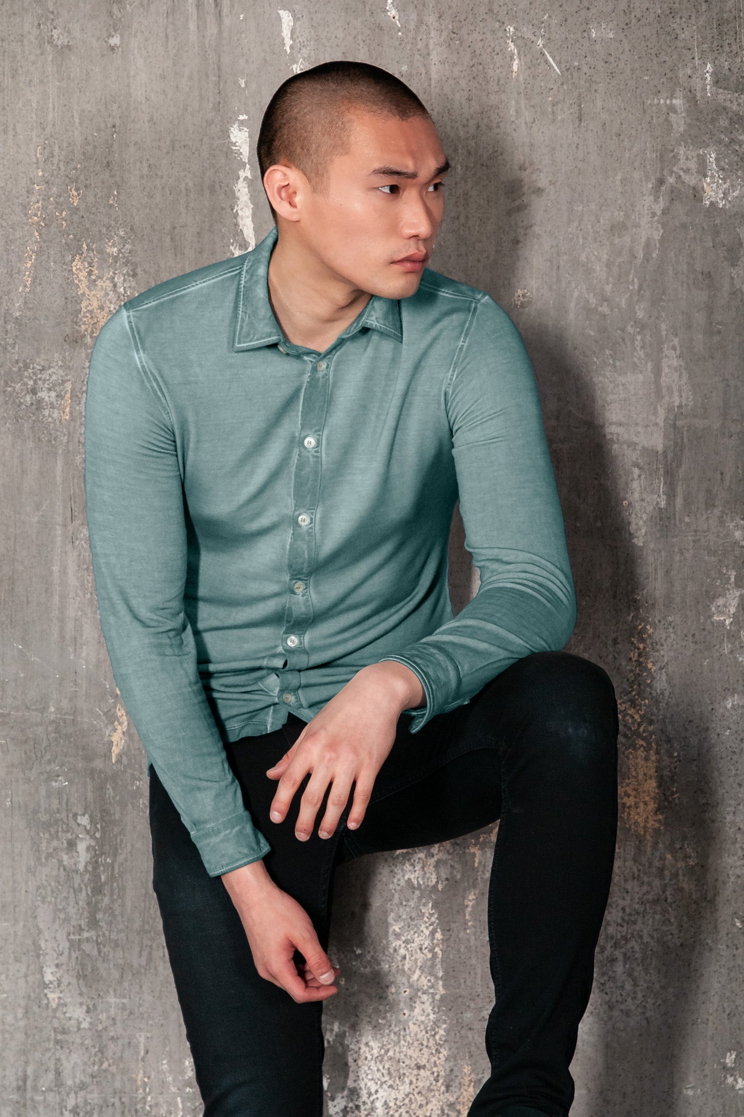 Easton Viscose Shirt - Shark