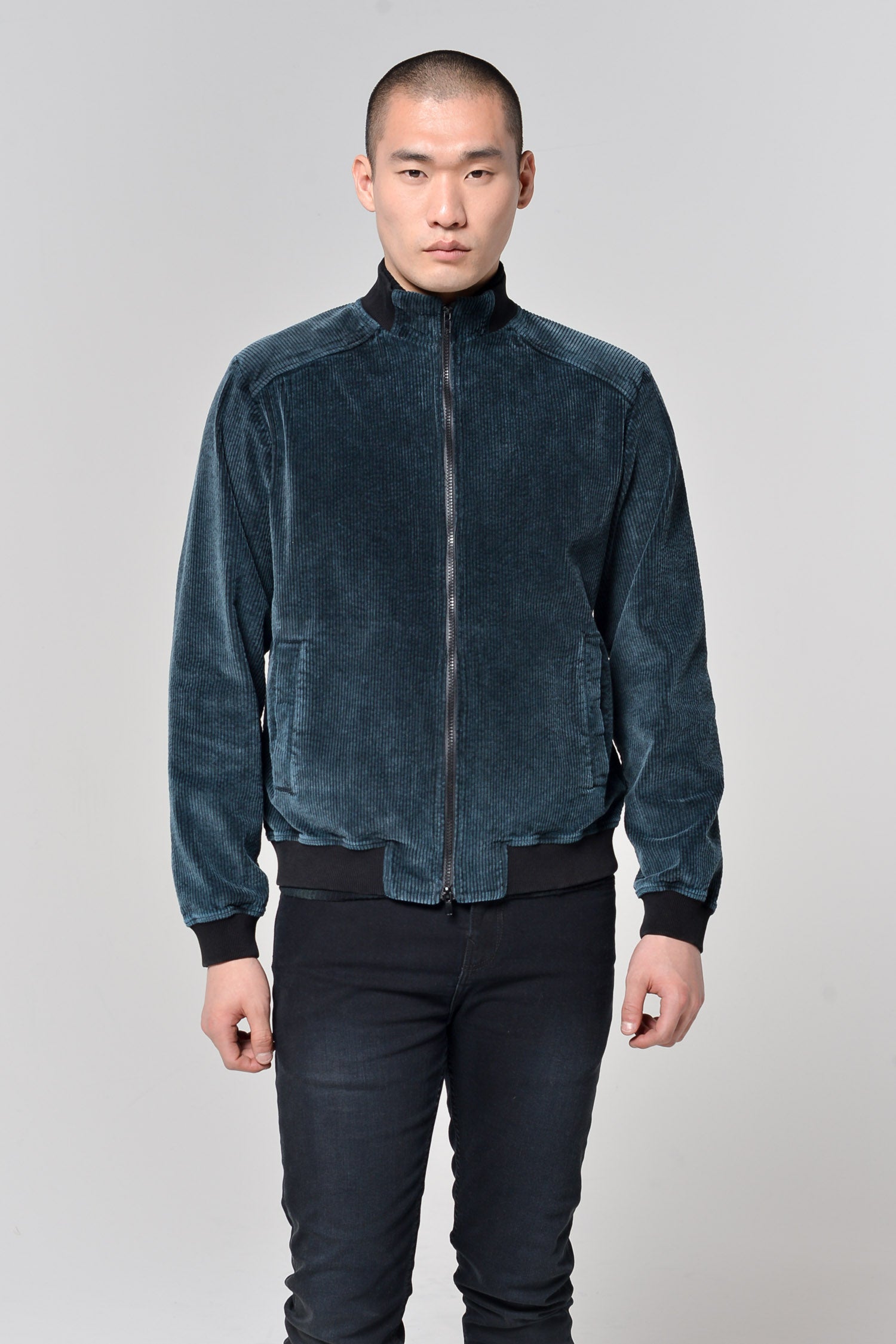 Hyton - Corduroy Bomber Jacket Jacket - Fjord