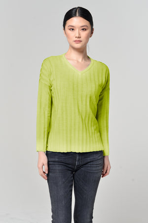 Birse Frost Art Sweater - Lime