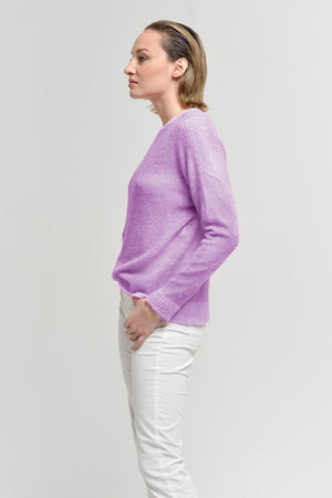 Leslie Frost Art Sweater - Berry