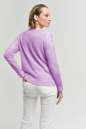 Leslie Frost Art Sweater - Berry