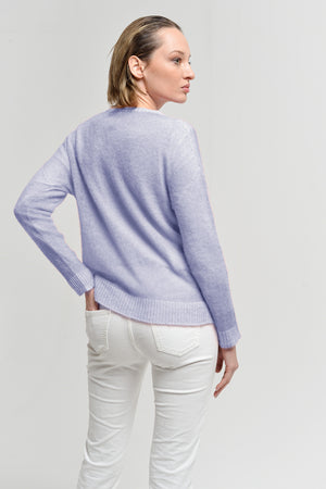 Leslie Frost Art Sweater - Lilac