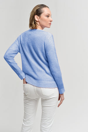 Leslie Frost Art Sweater - Marine