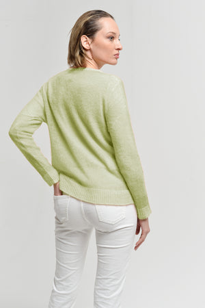 Leslie Frost Art Sweater - Olive