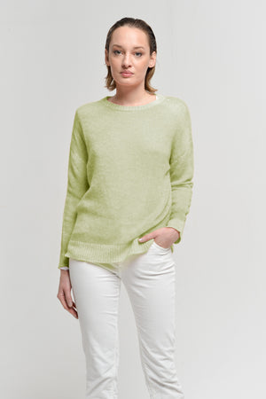 Leslie Frost Art Sweater - Olive