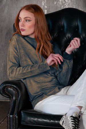 Holm Rock Art Sweater - Flint