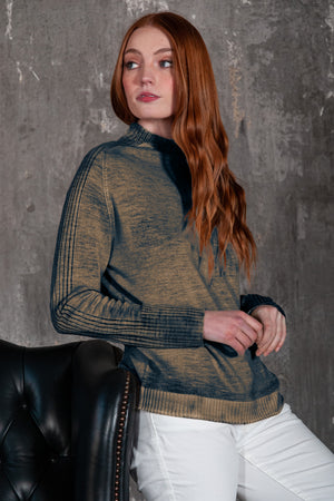 Holm Rock Art Sweater - Flint