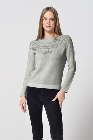 Appin Fair Isle Sweater - Fog