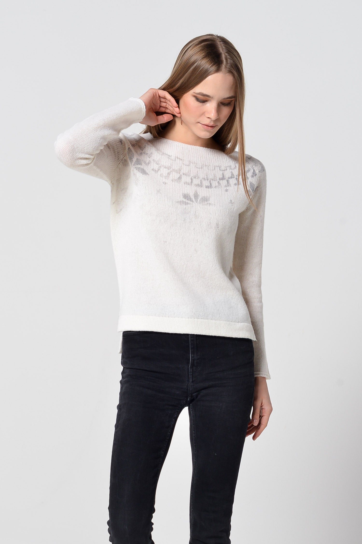 Appin Fair Isle Sweater - Foam