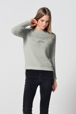 Appin Fair Isle Sweater - Fog