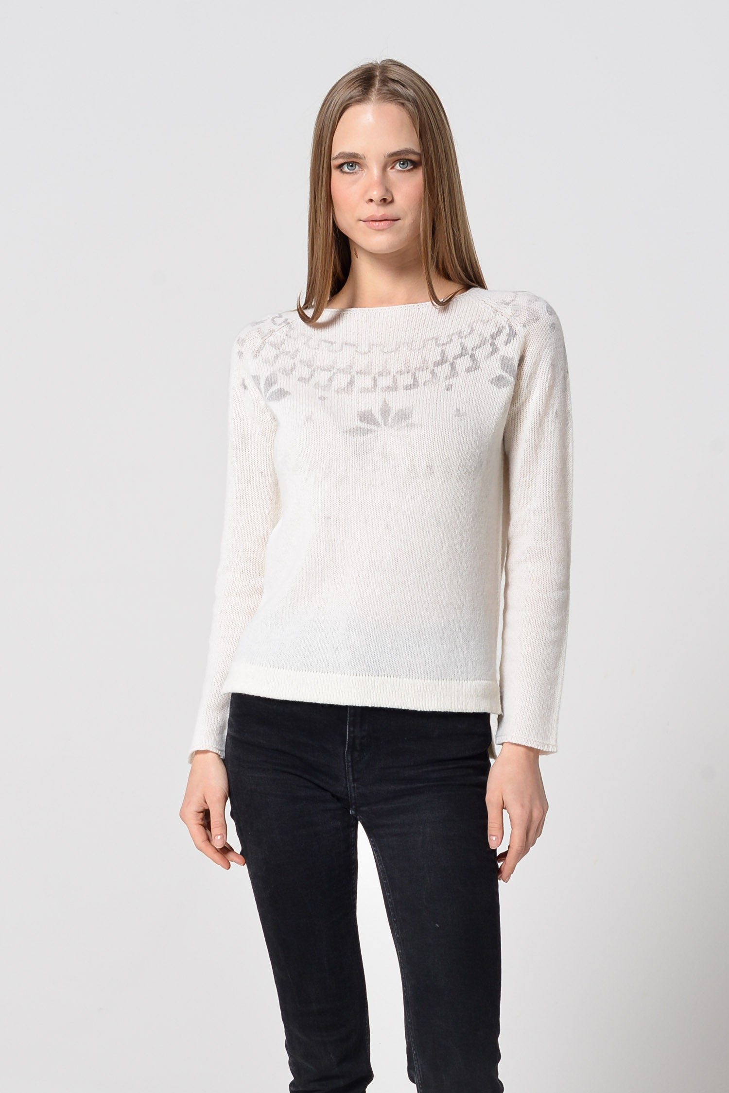 Appin Fair Isle Sweater - Foam