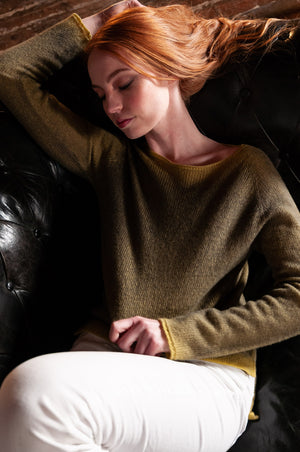 Appin Smoke Art Sweater - Lemon