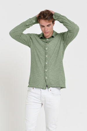 Garda Shirt - Men's Regular Fit Cotton Shirt - Palm