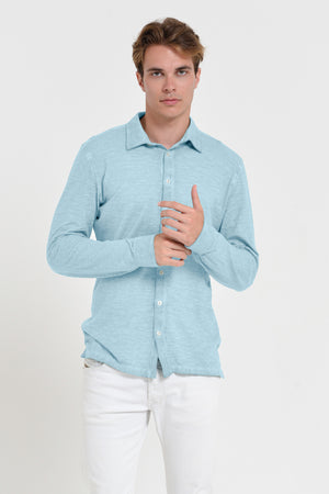 Garda Shirt - Men's Regular Fit Cotton Shirt - Bora Bora
