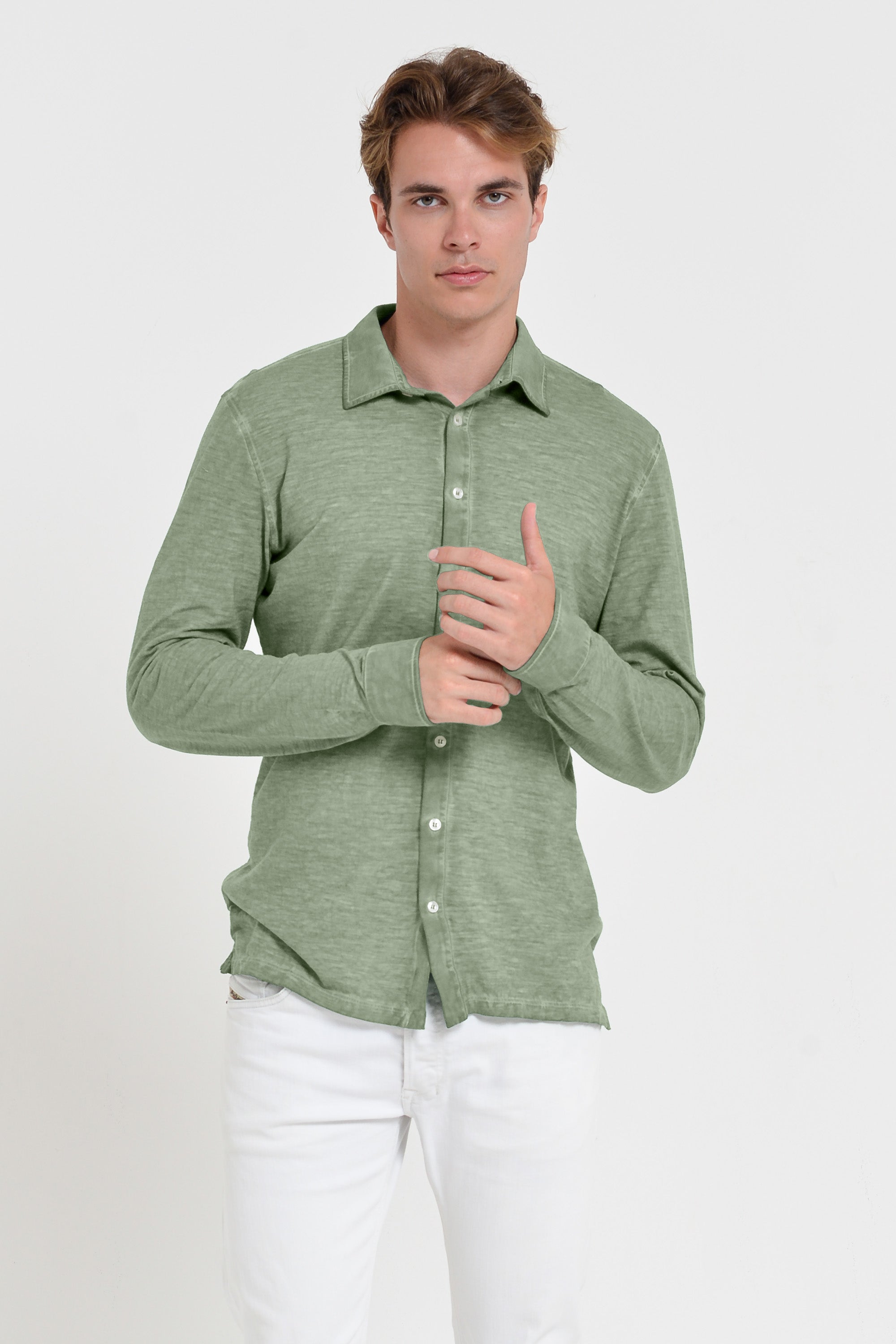 Garda Shirt - Men's Regular Fit Cotton Shirt - Palm