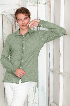 Garda Shirt - Men's Regular Fit Cotton Shirt - Palm