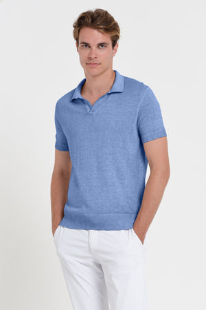 Nico Knit Polo Shirt - Bay