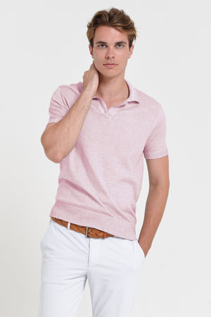 Nico Knit Polo Shirt - Rose