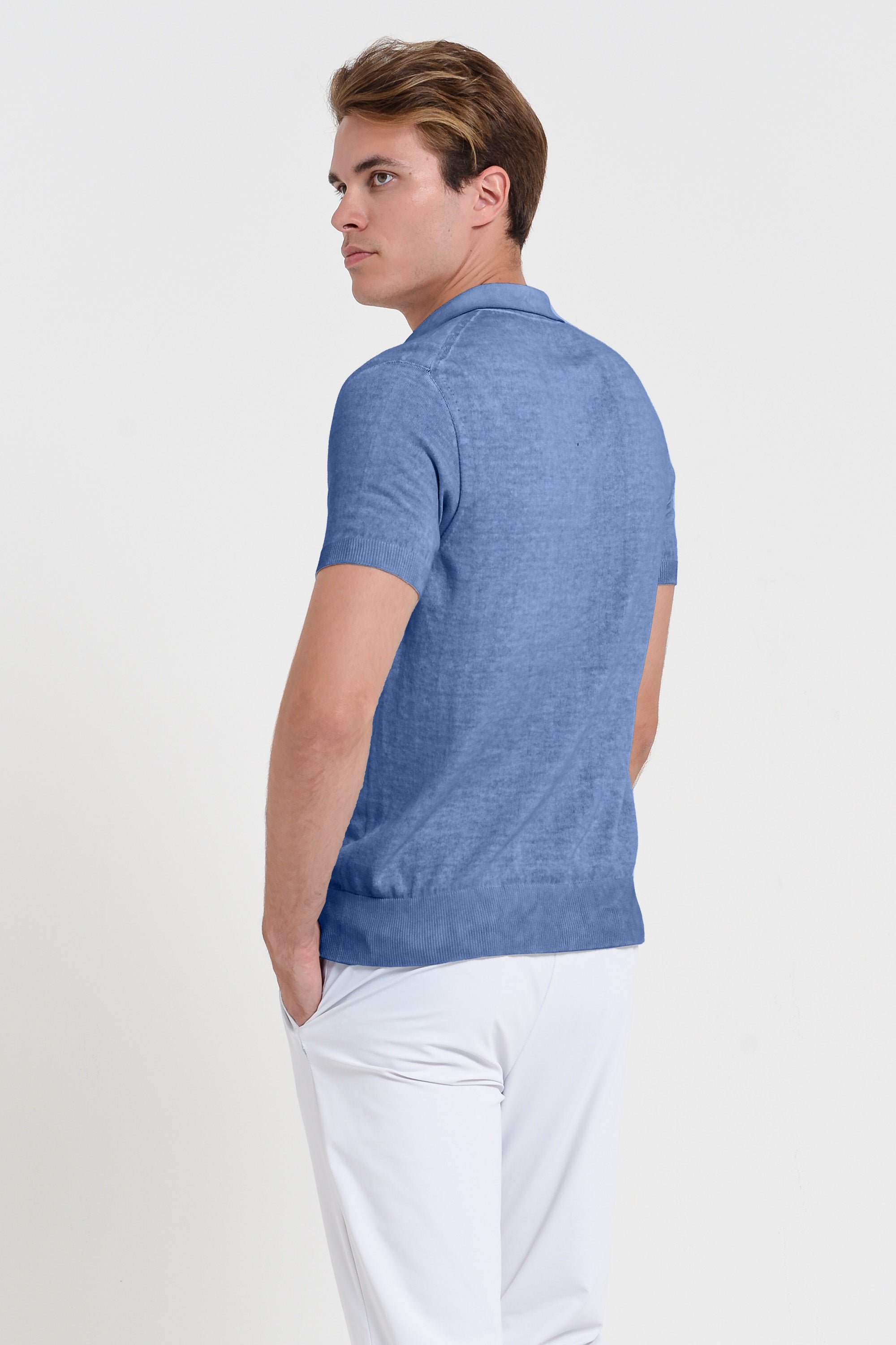 Nico Knit Polo Shirt - Bay
