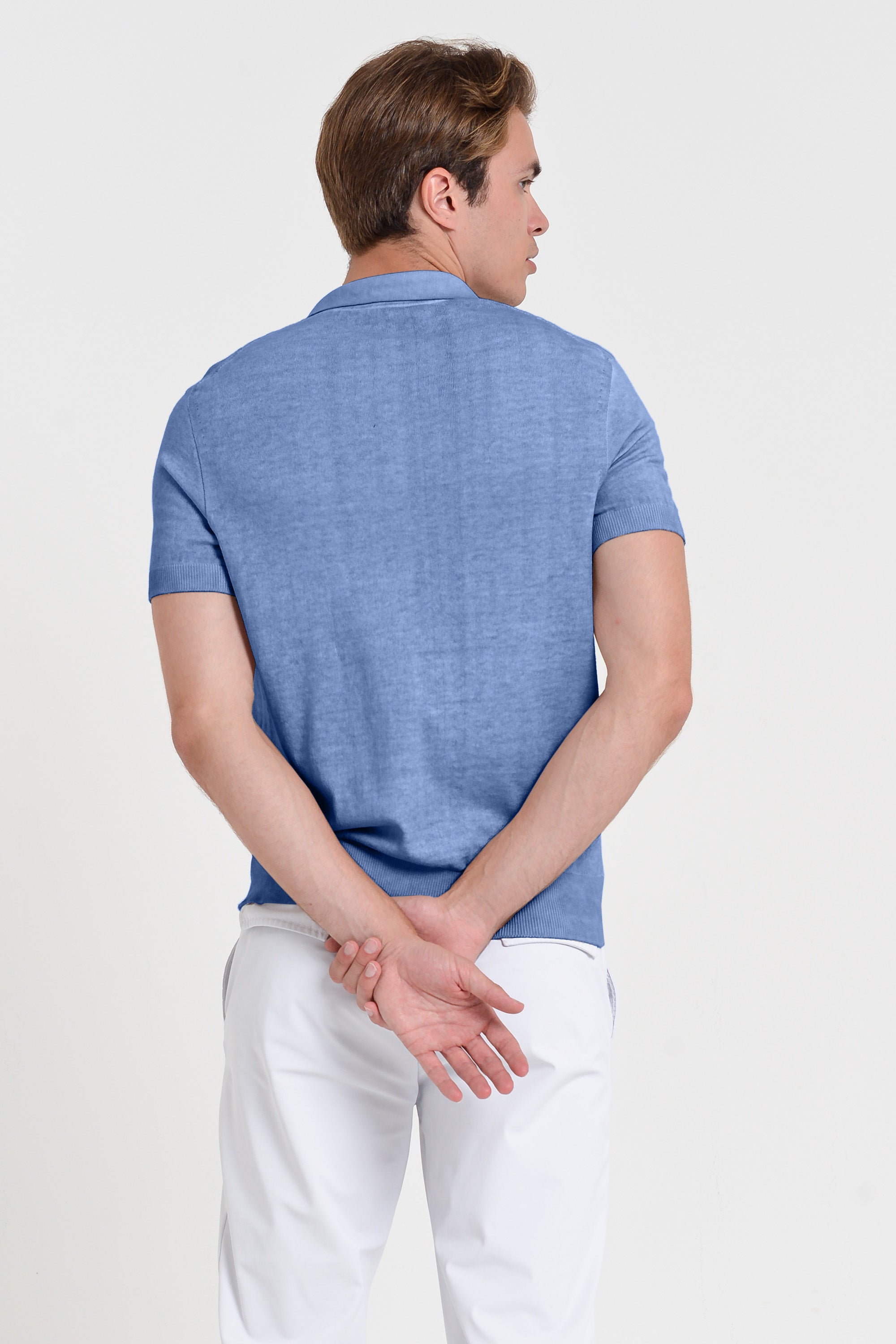 Nico Knit Polo Shirt - Bay