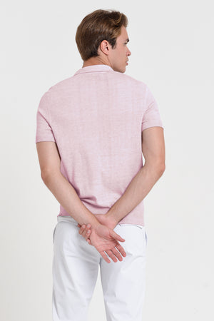 Nico Knit Polo Shirt - Rose