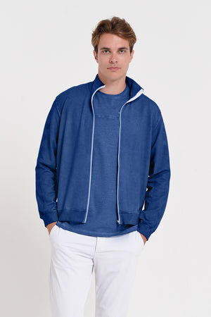 Warf - Full Zip Fleece Sweater - Pacific