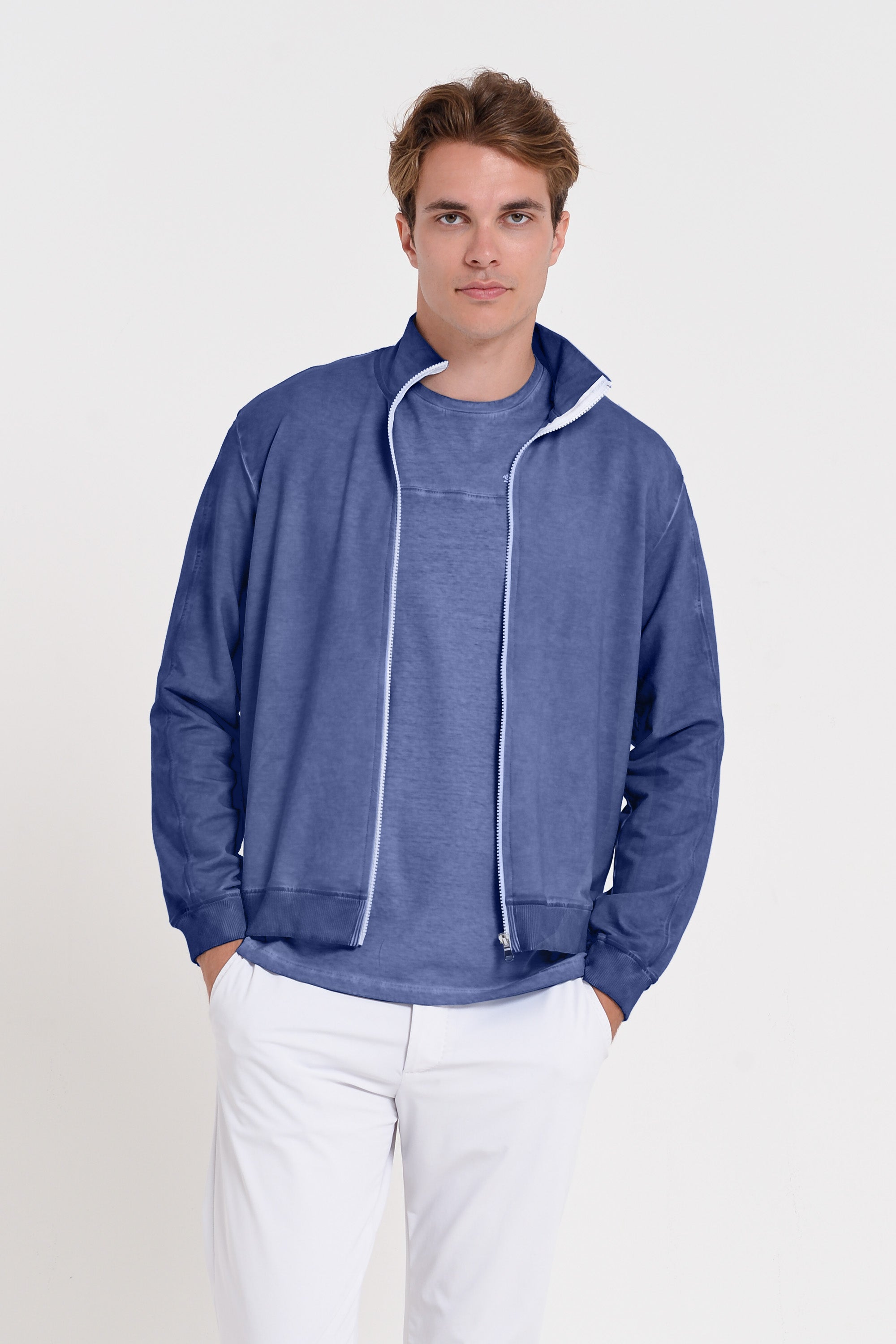 Warf - Full Zip Fleece Sweater - Whale