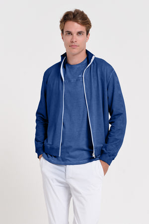Warf - Full Zip Fleece Sweater - Pacific