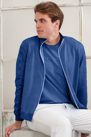 Warf - Full Zip Fleece Sweater - Pacific