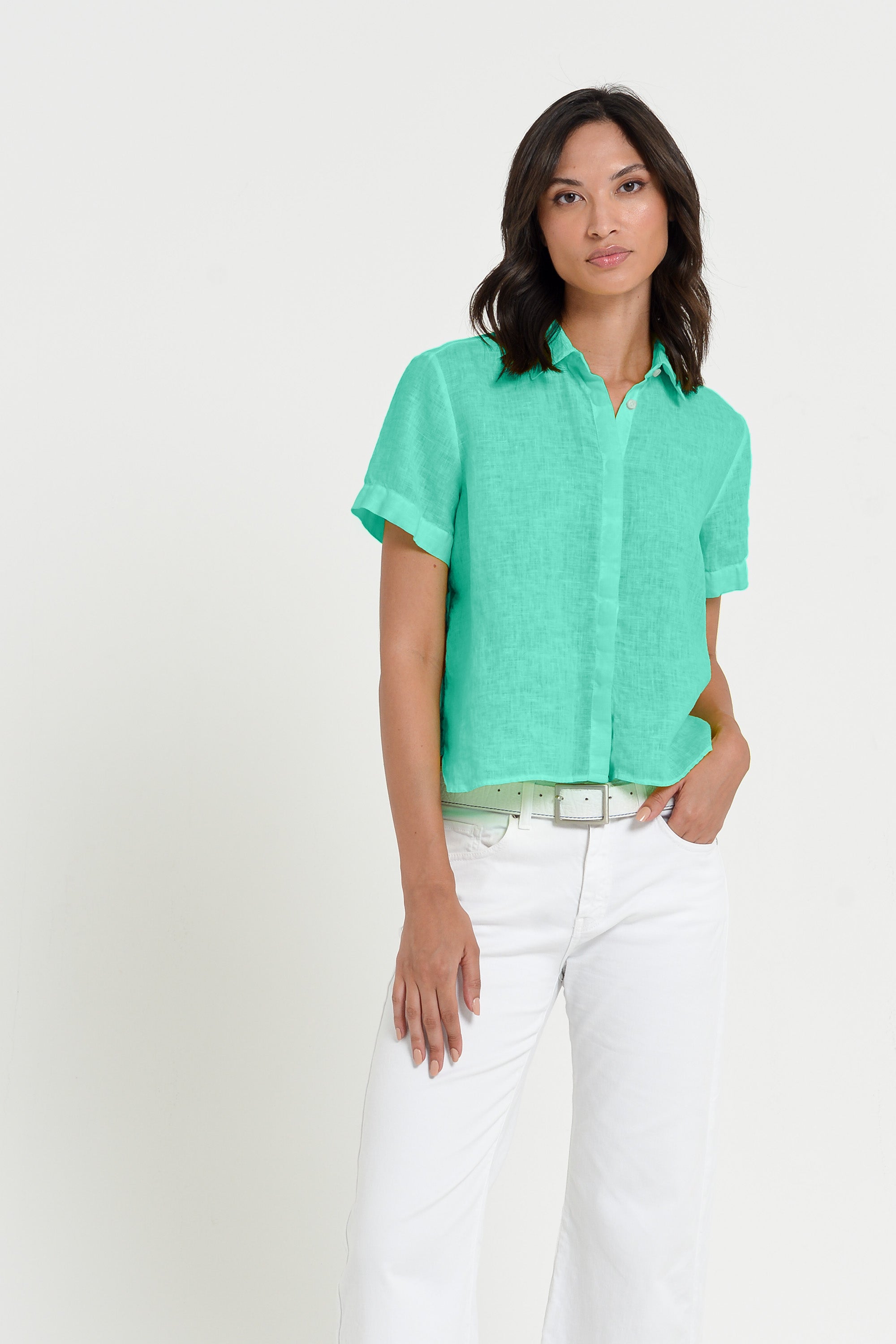 Sunray Linen Shirt - Jungle