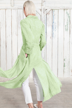 Brooke - Women's Shirtdress in Linen - Margarita