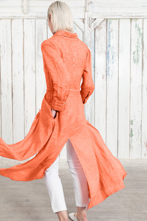 Brooke - Women's Shirtdress in Linen - Spritz