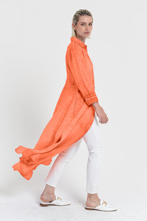Brooke - Women's Shirtdress in Linen - Spritz