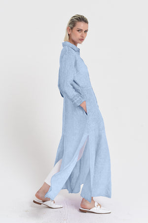 Brooke - Women's Shirtdress in Linen - Fiji