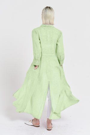 Brooke - Women's Shirtdress in Linen - Margarita