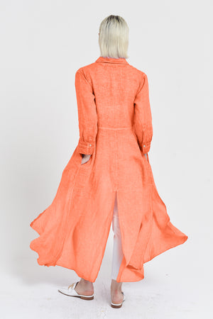 Brooke - Women's Shirtdress in Linen - Spritz