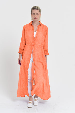 Brooke - Women's Shirtdress in Linen - Spritz
