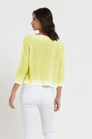 Sofia Knit in Spray Art - Lime