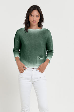 Sofia Knit in Spray Art - Juniper