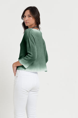 Sofia Knit in Spray Art - Juniper