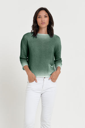 Sofia Knit in Spray Art - Juniper