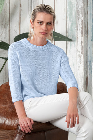 Poppy Crew - Women's Cotton Knit Sweater - Fiji