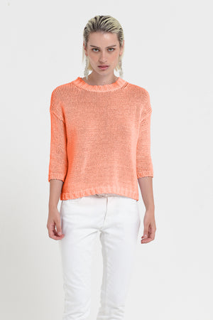 Poppy Crew - Women's Cotton Knit Sweater - Spritz