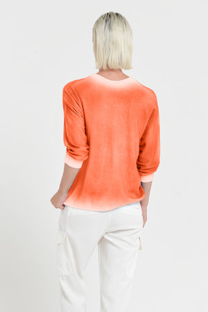 Anna V-Neck Knit in Spray Art - Spritz
