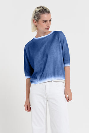 Kriss Knit in Spray Art - Pacific