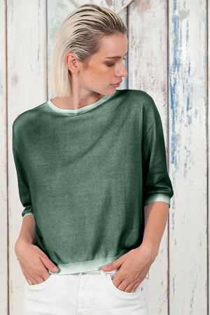 Kriss Knit in Spray Art - Juniper