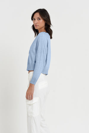 Raven Cardi - Women's Knitted Cotton Cardigan - Fiji