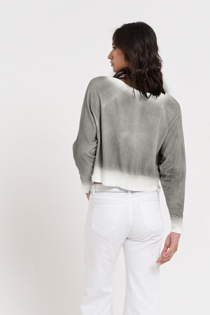 Raven Cardi in Spray Art - Dolphin